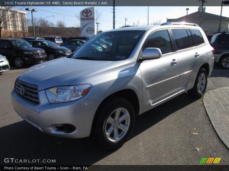 Sandy Beach Metallic / Ash 2010 Toyota Highlander V6 4WD