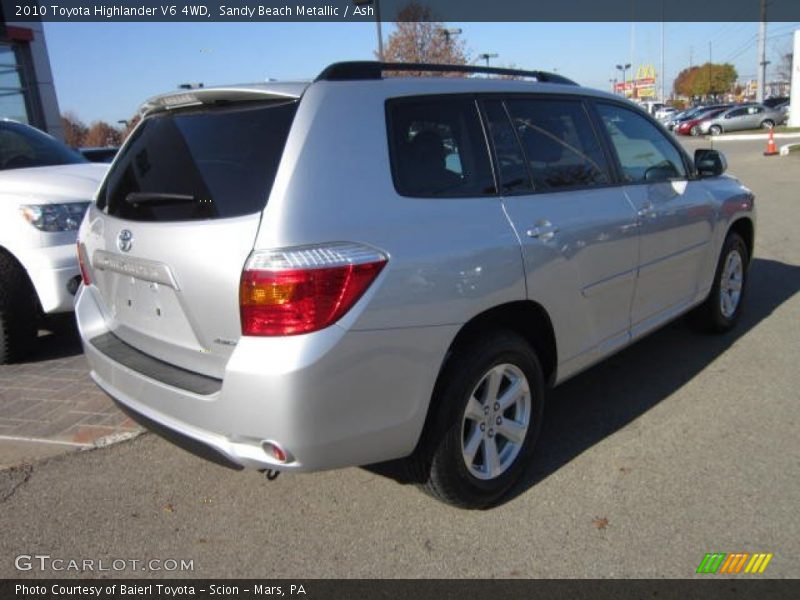 Sandy Beach Metallic / Ash 2010 Toyota Highlander V6 4WD