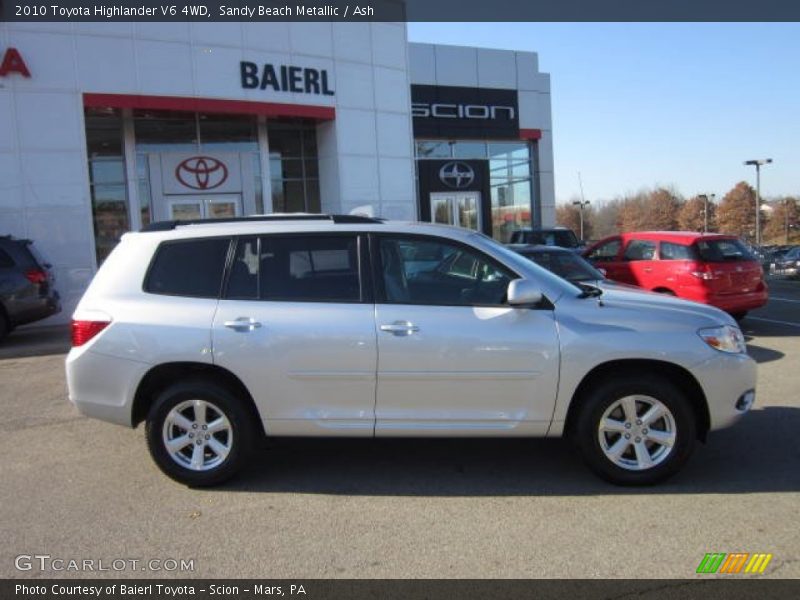 Sandy Beach Metallic / Ash 2010 Toyota Highlander V6 4WD