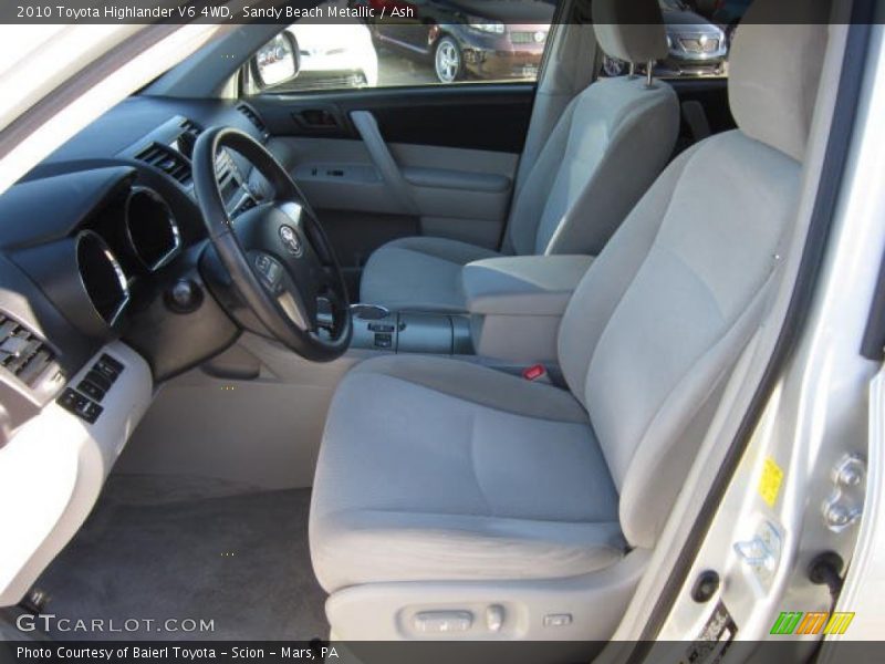 Sandy Beach Metallic / Ash 2010 Toyota Highlander V6 4WD