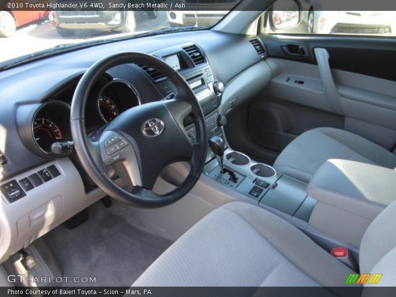 Sandy Beach Metallic / Ash 2010 Toyota Highlander V6 4WD