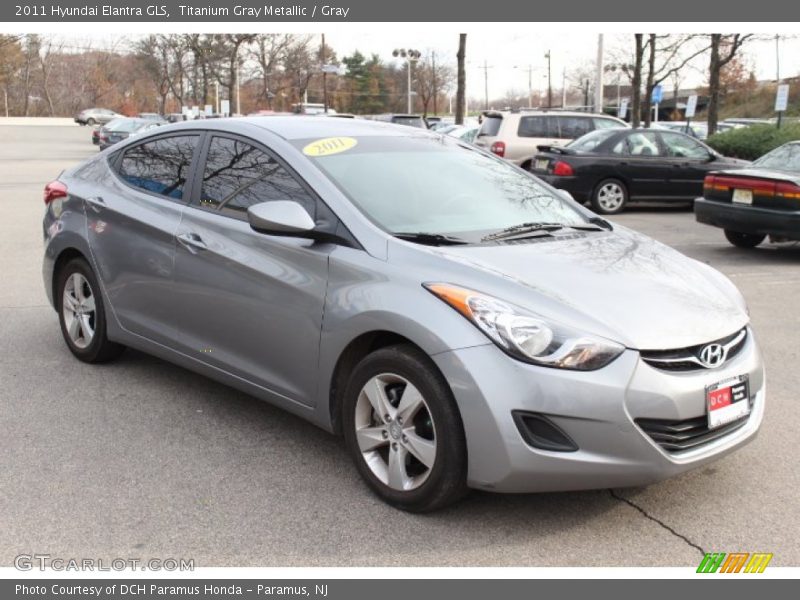 Titanium Gray Metallic / Gray 2011 Hyundai Elantra GLS