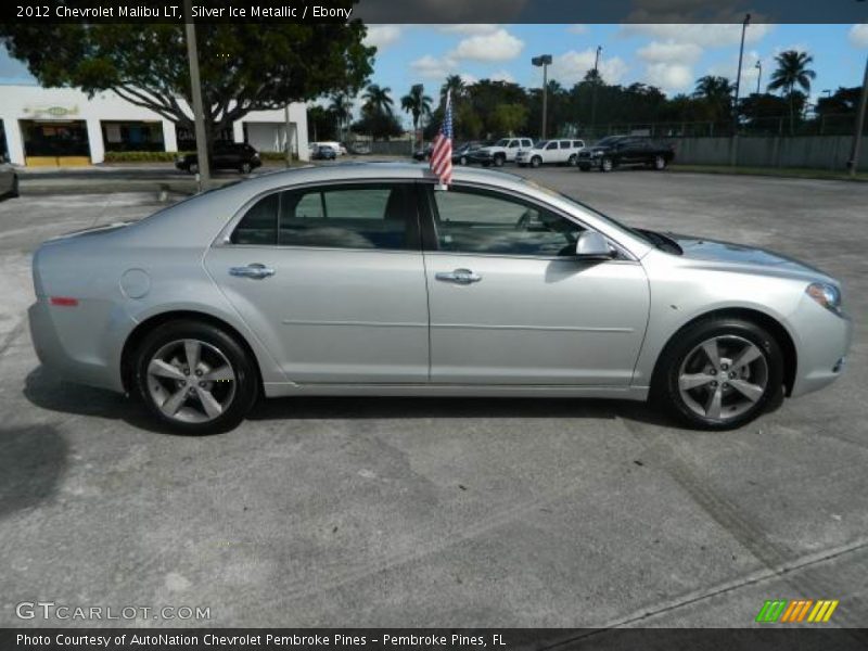 Silver Ice Metallic / Ebony 2012 Chevrolet Malibu LT