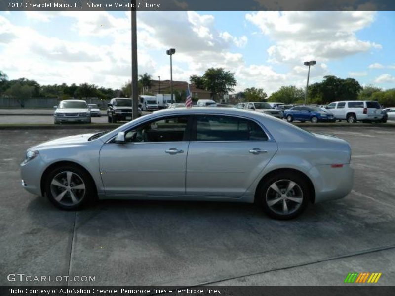 Silver Ice Metallic / Ebony 2012 Chevrolet Malibu LT