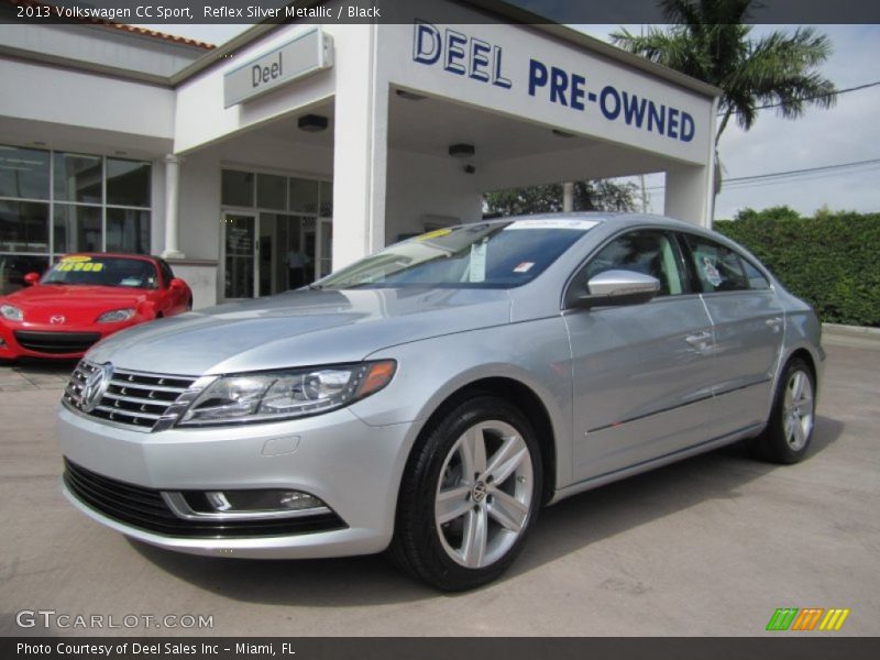 Reflex Silver Metallic / Black 2013 Volkswagen CC Sport