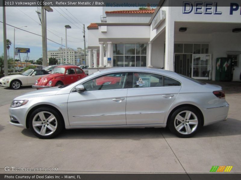 Reflex Silver Metallic / Black 2013 Volkswagen CC Sport