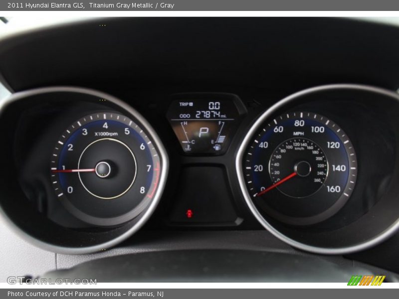 Titanium Gray Metallic / Gray 2011 Hyundai Elantra GLS