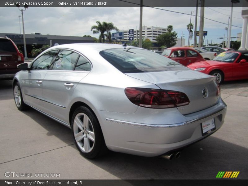 Reflex Silver Metallic / Black 2013 Volkswagen CC Sport
