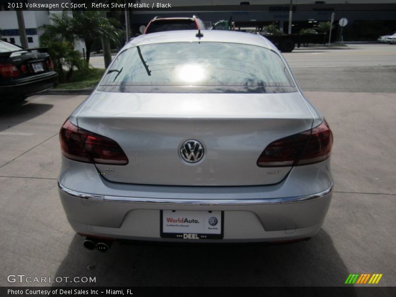 Reflex Silver Metallic / Black 2013 Volkswagen CC Sport