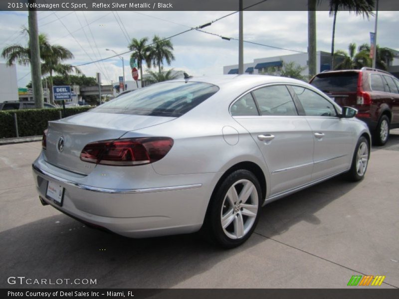 Reflex Silver Metallic / Black 2013 Volkswagen CC Sport