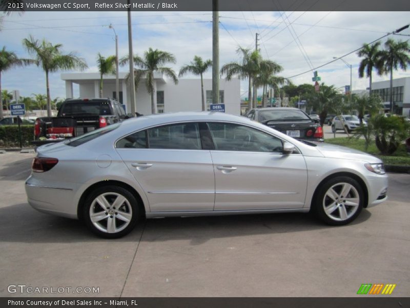 Reflex Silver Metallic / Black 2013 Volkswagen CC Sport