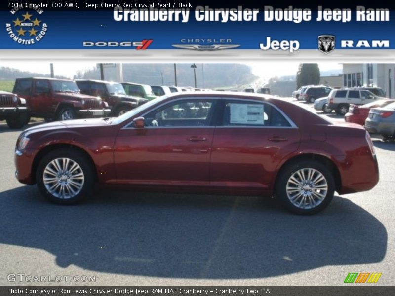 Deep Cherry Red Crystal Pearl / Black 2013 Chrysler 300 AWD