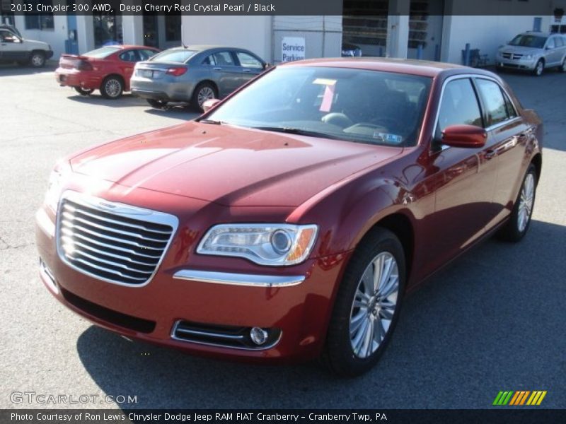 Deep Cherry Red Crystal Pearl / Black 2013 Chrysler 300 AWD