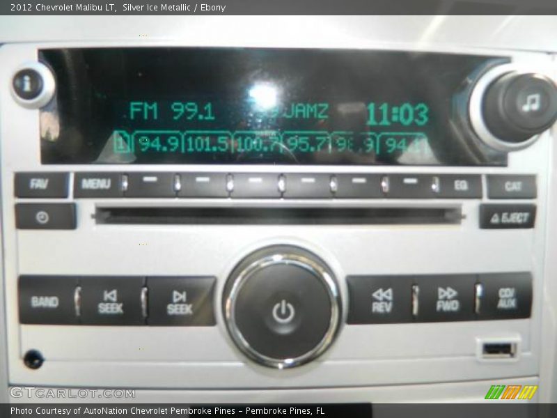 Silver Ice Metallic / Ebony 2012 Chevrolet Malibu LT