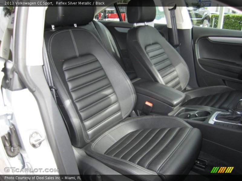 Reflex Silver Metallic / Black 2013 Volkswagen CC Sport