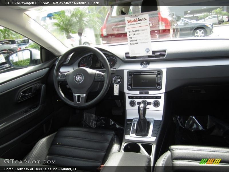 Reflex Silver Metallic / Black 2013 Volkswagen CC Sport