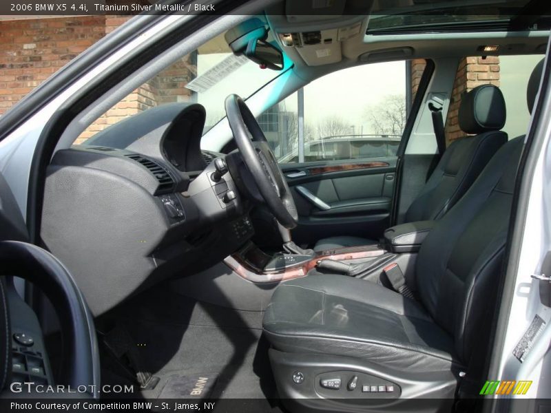 Titanium Silver Metallic / Black 2006 BMW X5 4.4i