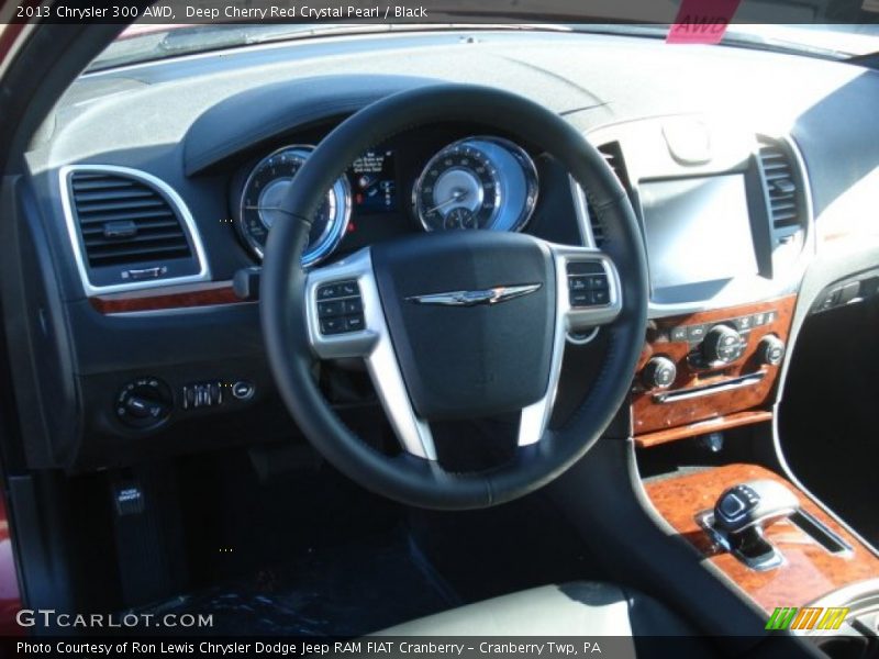 Deep Cherry Red Crystal Pearl / Black 2013 Chrysler 300 AWD