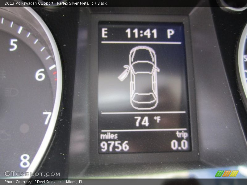 Reflex Silver Metallic / Black 2013 Volkswagen CC Sport