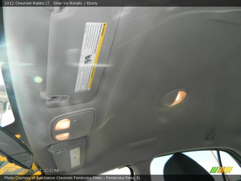 Silver Ice Metallic / Ebony 2012 Chevrolet Malibu LT