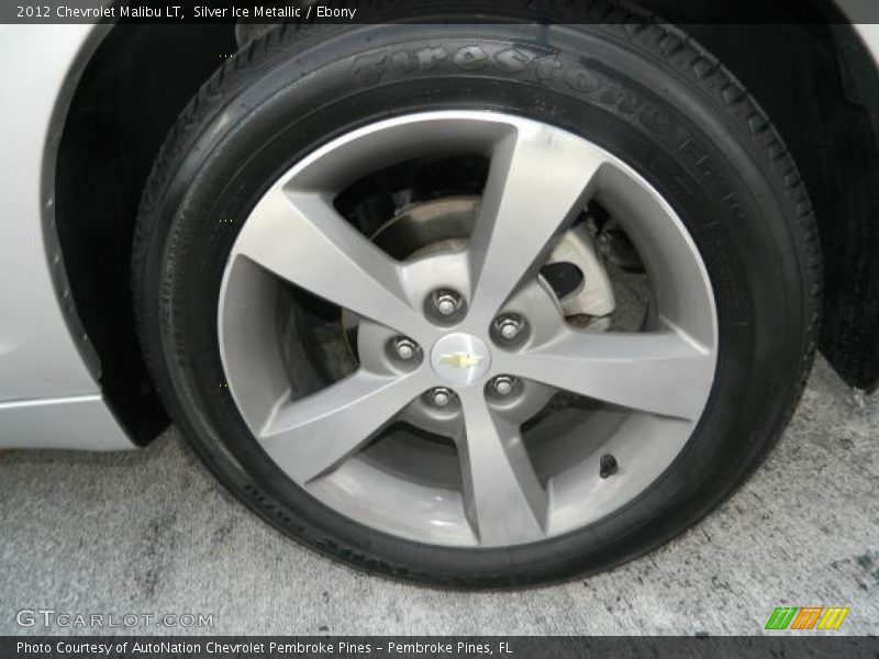 Silver Ice Metallic / Ebony 2012 Chevrolet Malibu LT
