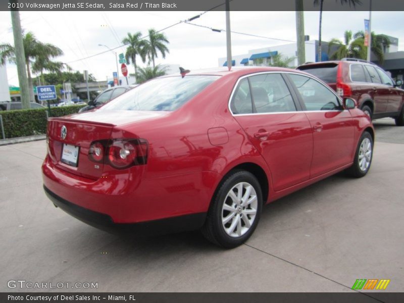 Salsa Red / Titan Black 2010 Volkswagen Jetta SE Sedan