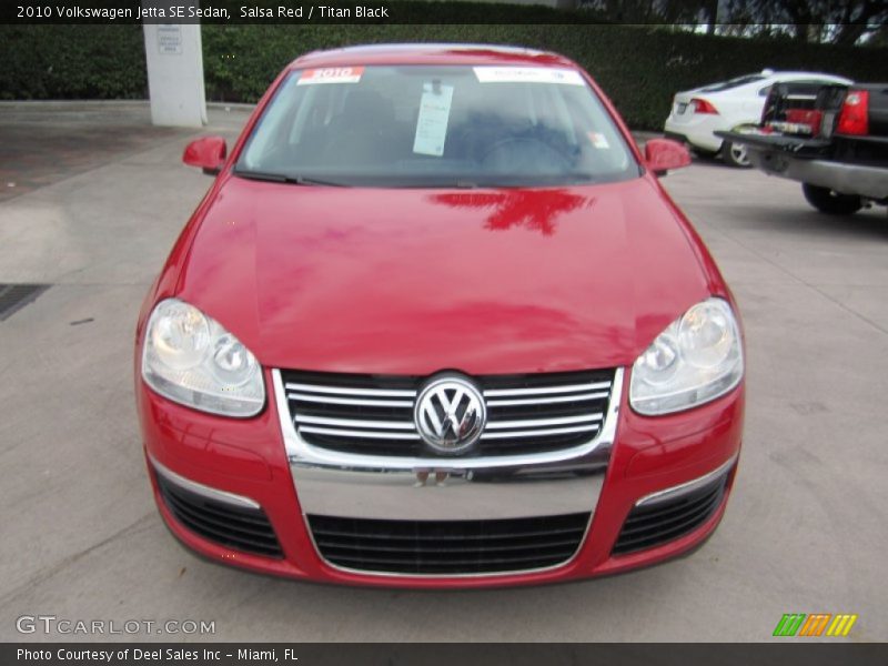 Salsa Red / Titan Black 2010 Volkswagen Jetta SE Sedan