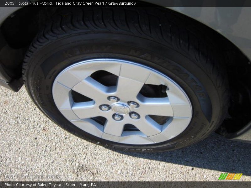 Tideland Gray Green Pearl / Gray/Burgundy 2005 Toyota Prius Hybrid