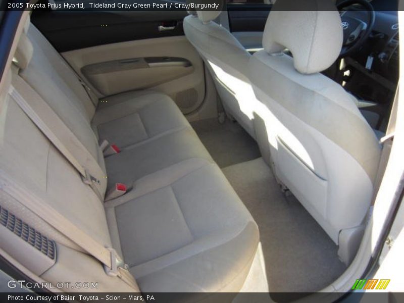 Tideland Gray Green Pearl / Gray/Burgundy 2005 Toyota Prius Hybrid