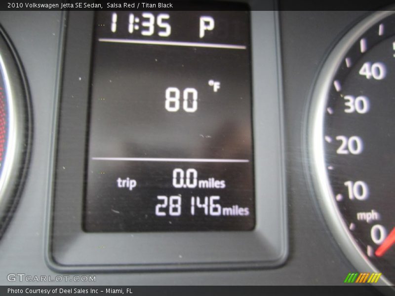 Salsa Red / Titan Black 2010 Volkswagen Jetta SE Sedan