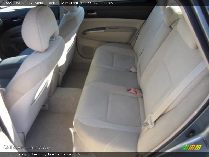 Tideland Gray Green Pearl / Gray/Burgundy 2005 Toyota Prius Hybrid