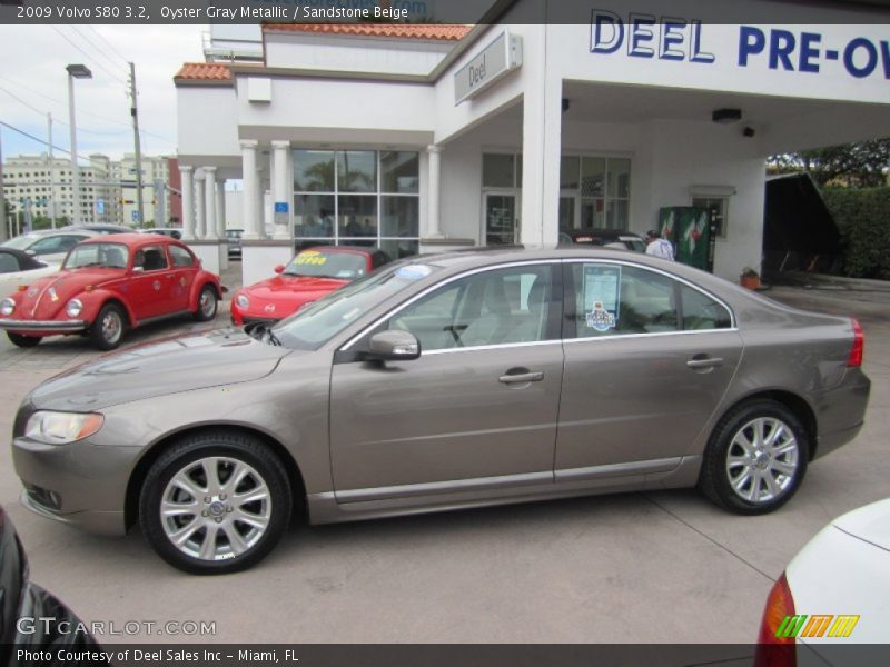 Oyster Gray Metallic / Sandstone Beige 2009 Volvo S80 3.2