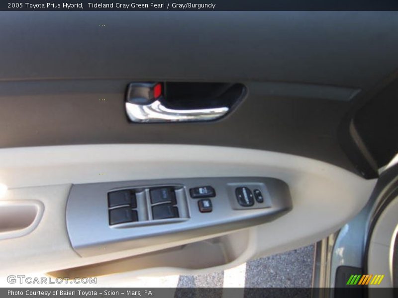 Tideland Gray Green Pearl / Gray/Burgundy 2005 Toyota Prius Hybrid