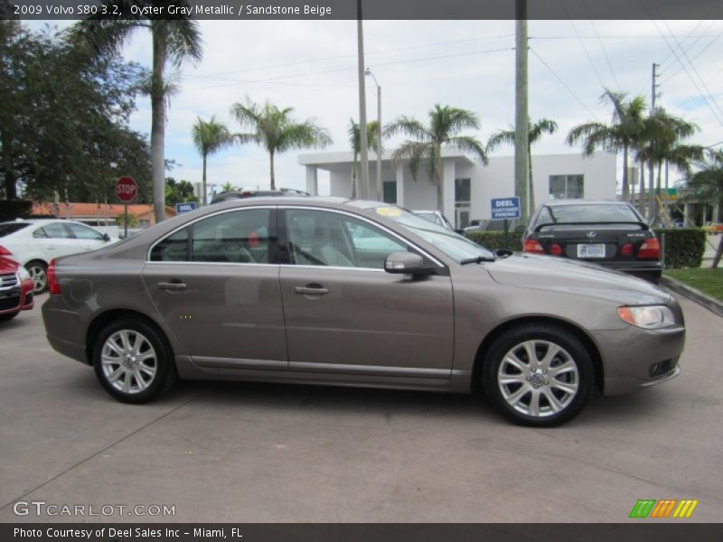 Oyster Gray Metallic / Sandstone Beige 2009 Volvo S80 3.2