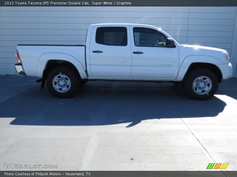 Super White / Graphite 2013 Toyota Tacoma SR5 Prerunner Double Cab