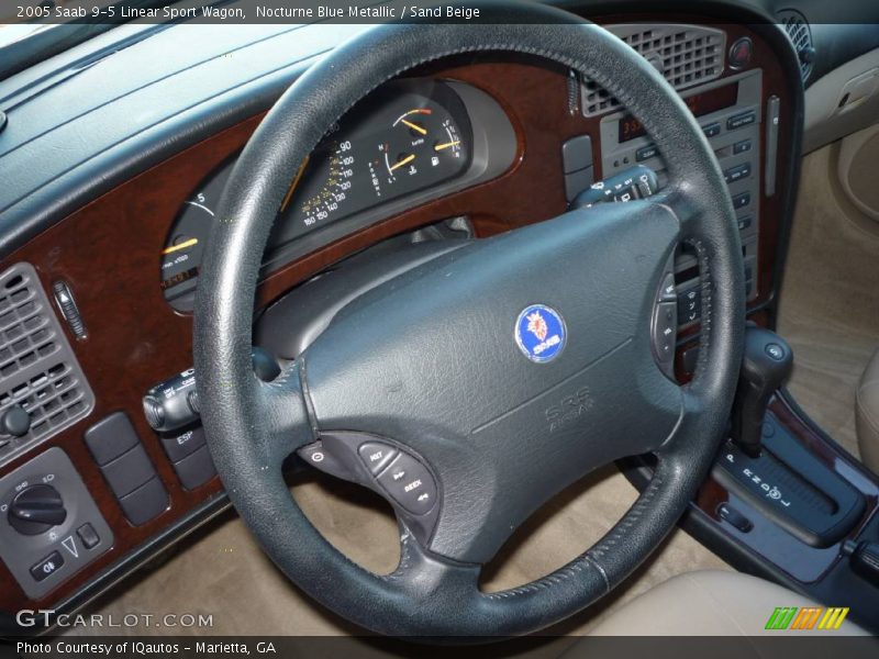 Nocturne Blue Metallic / Sand Beige 2005 Saab 9-5 Linear Sport Wagon