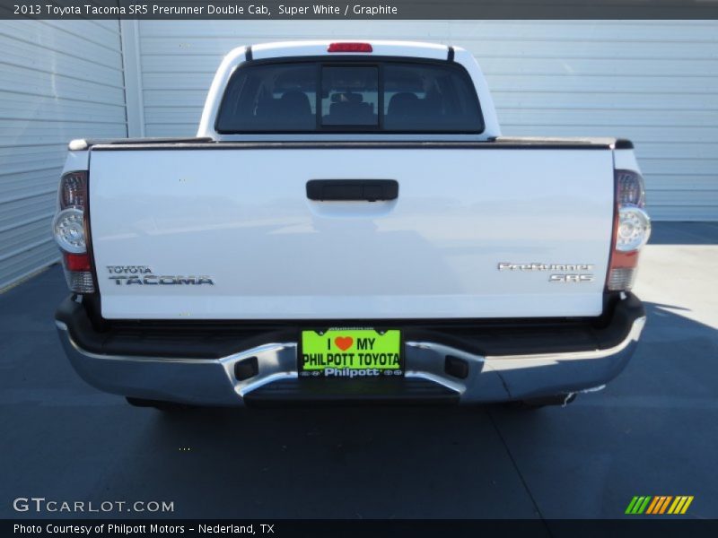 Super White / Graphite 2013 Toyota Tacoma SR5 Prerunner Double Cab