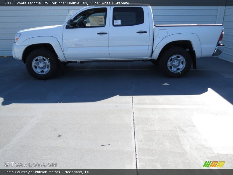 Super White / Graphite 2013 Toyota Tacoma SR5 Prerunner Double Cab
