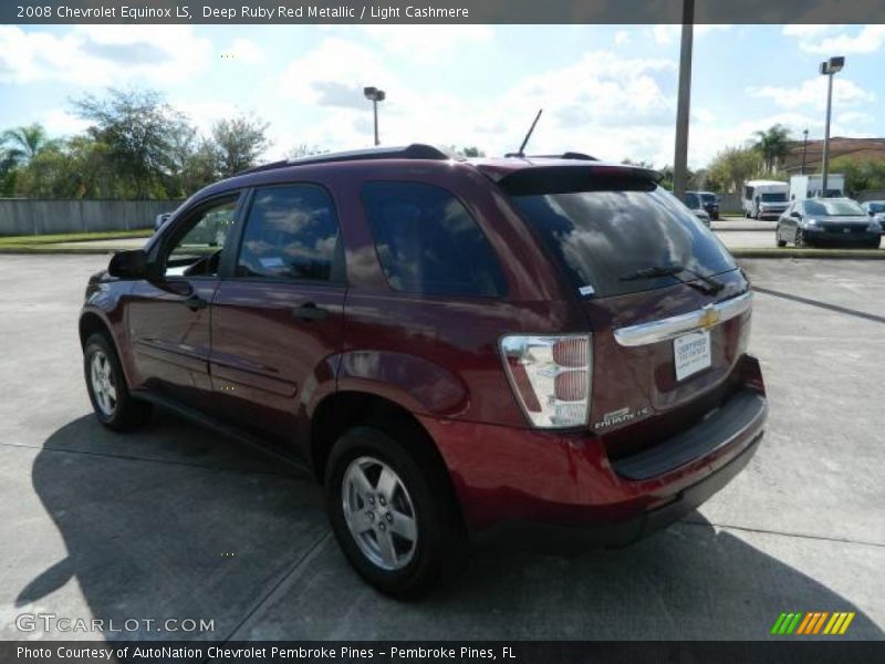 Deep Ruby Red Metallic / Light Cashmere 2008 Chevrolet Equinox LS