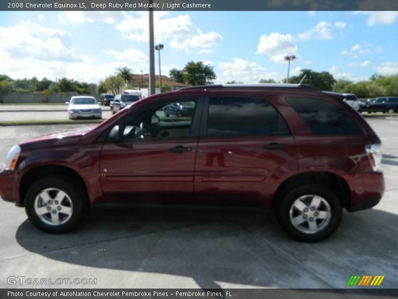 Deep Ruby Red Metallic / Light Cashmere 2008 Chevrolet Equinox LS