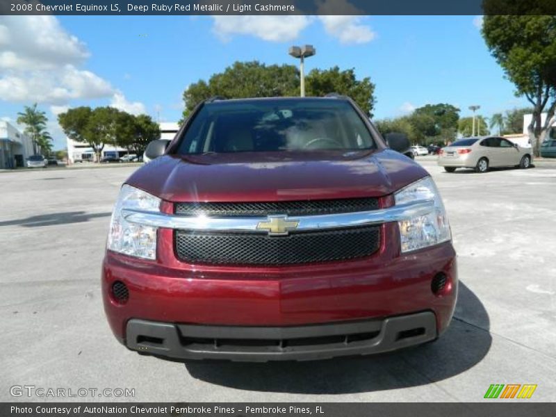 Deep Ruby Red Metallic / Light Cashmere 2008 Chevrolet Equinox LS