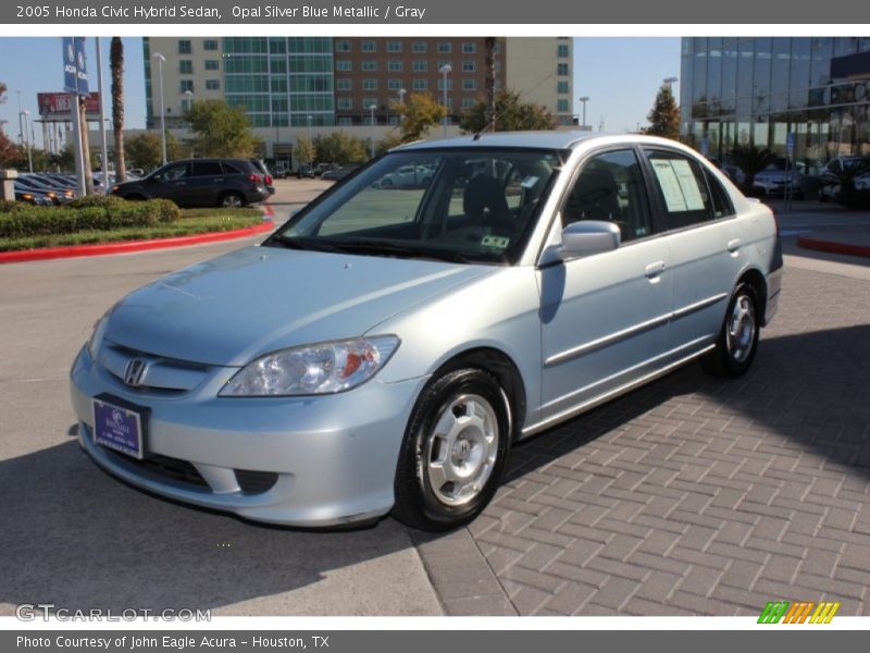 Opal Silver Blue Metallic / Gray 2005 Honda Civic Hybrid Sedan
