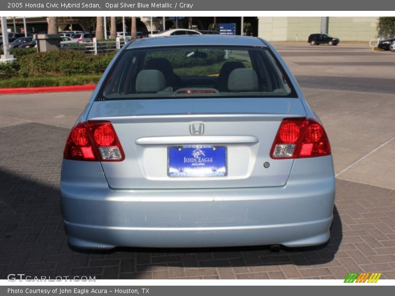 Opal Silver Blue Metallic / Gray 2005 Honda Civic Hybrid Sedan