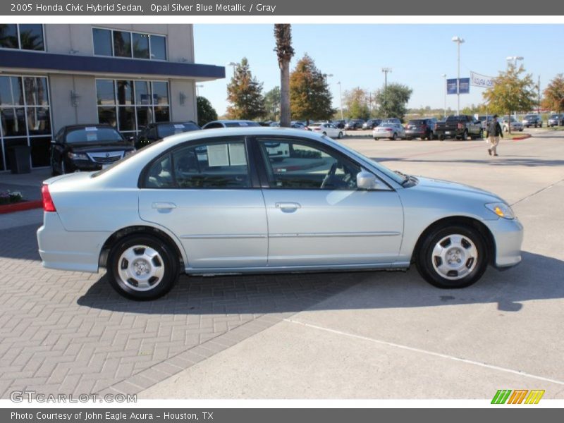 Opal Silver Blue Metallic / Gray 2005 Honda Civic Hybrid Sedan