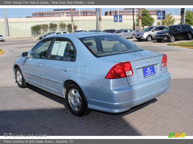 Opal Silver Blue Metallic / Gray 2005 Honda Civic Hybrid Sedan