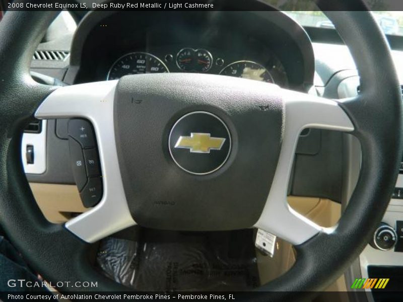 Deep Ruby Red Metallic / Light Cashmere 2008 Chevrolet Equinox LS
