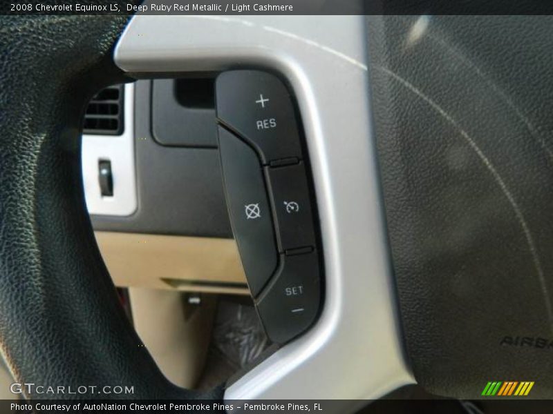 Deep Ruby Red Metallic / Light Cashmere 2008 Chevrolet Equinox LS