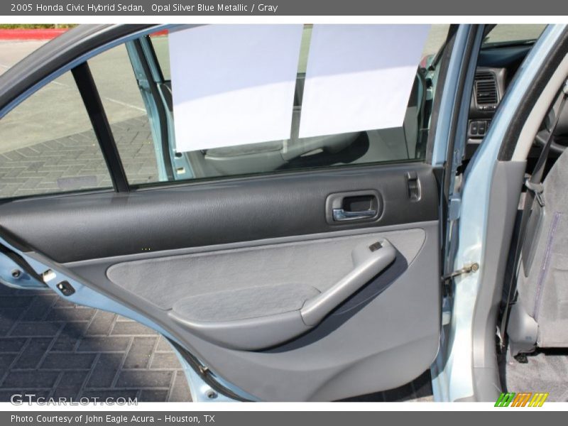 Opal Silver Blue Metallic / Gray 2005 Honda Civic Hybrid Sedan