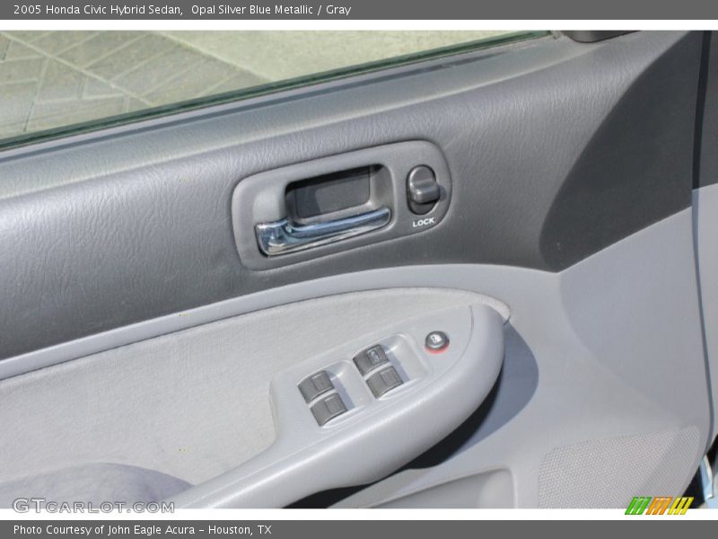 Opal Silver Blue Metallic / Gray 2005 Honda Civic Hybrid Sedan