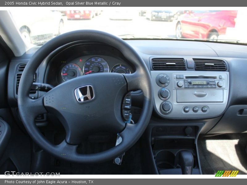 Opal Silver Blue Metallic / Gray 2005 Honda Civic Hybrid Sedan